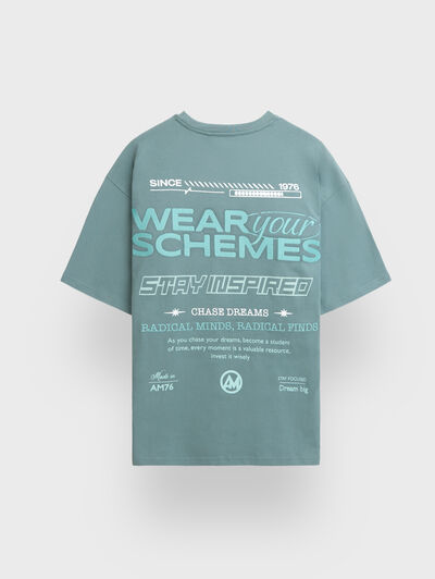 CAMISETA SCHEMES AZUL