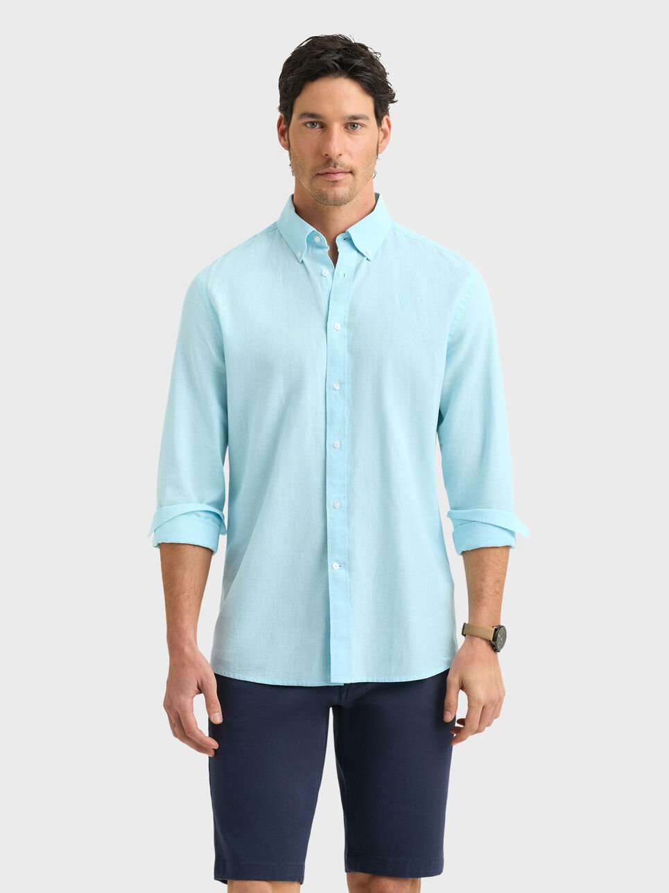 CAMISA LINO C.BOTON