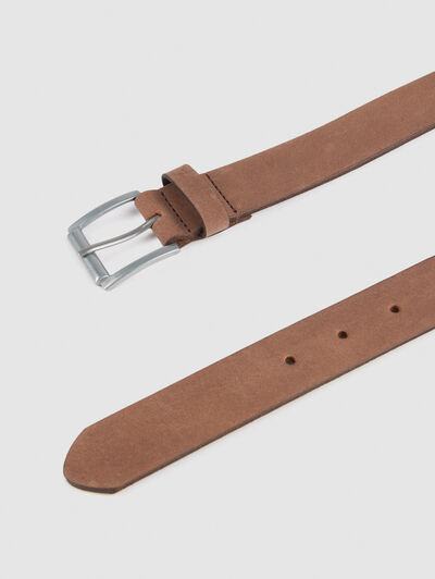 CINTURON  NOBUCK MARRÓN