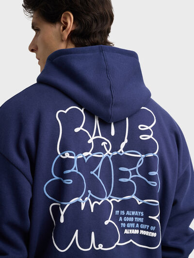 SUDADERA SKIES AZUL MARINO