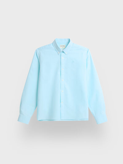 CAMISA OXFORD SOLID KIDS VERDE AGUA