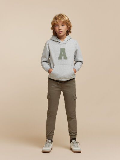 SUDADERA MOMENT KIDS GRIS