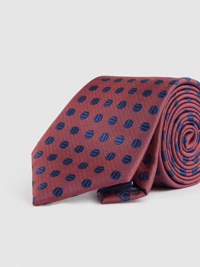 CORBATA JACQUARD MF AZUL MARINO