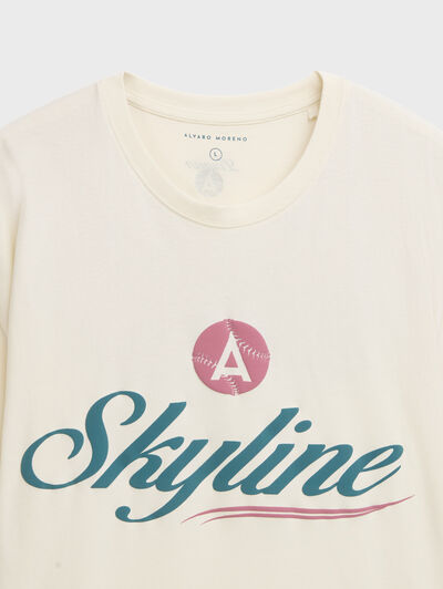 CAMISETA SKYLINE BEIGE