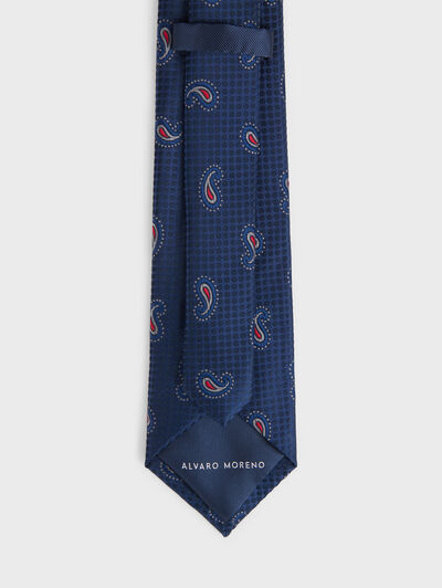 CORBATA JAQUARD MF AZUL