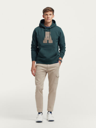 SUDADERA MOMENT VERDE