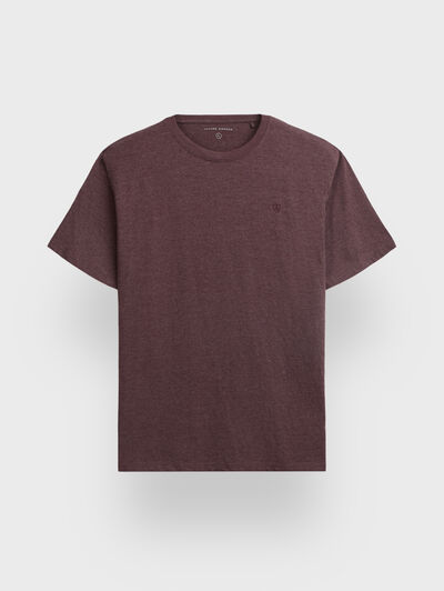 CAMISETA MELANGE BURDEOS