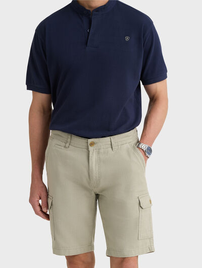 BERMUDA TINTADA CARGO VERDE