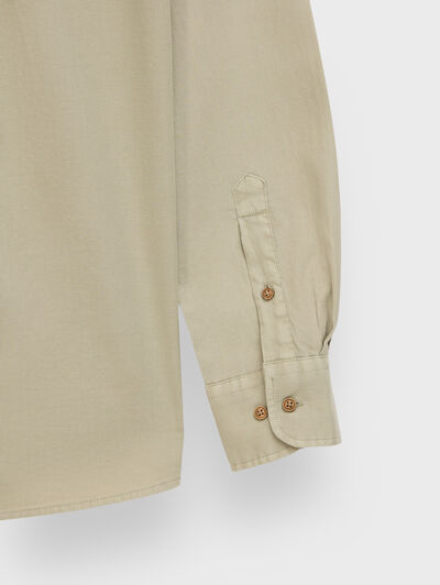 CAMISA PANAMA BOLSILLOS VERDE