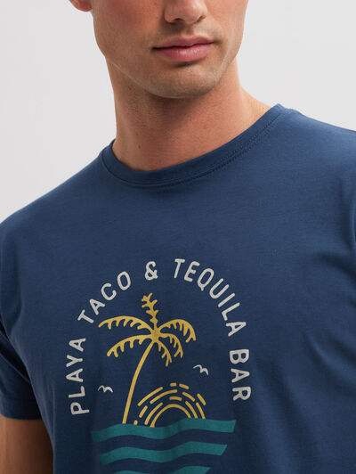 CAMISETA PLAYA VERDE AGUA