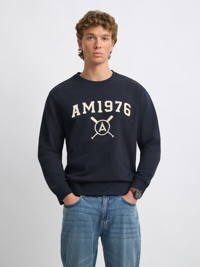 SUDADERA PATCH AZUL MARINO