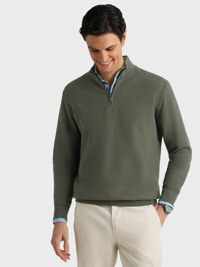 JERSEY CREMALLERA VERDE