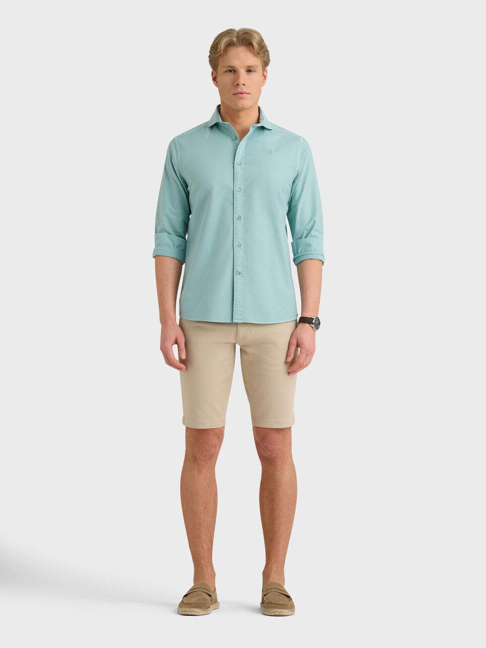 CAMISA OXFORD DYE TIE COLLAR