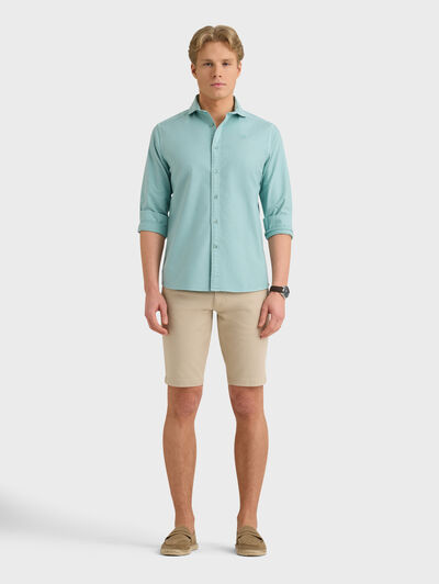 CAMISA OXFORD DYE TIE COLLAR AZUL