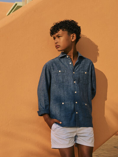 CUBANA LINO KIDS AZUL