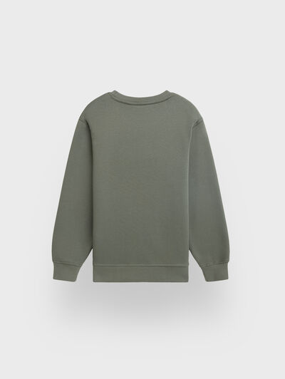 SUDADERA BASICA KIDS VERDE