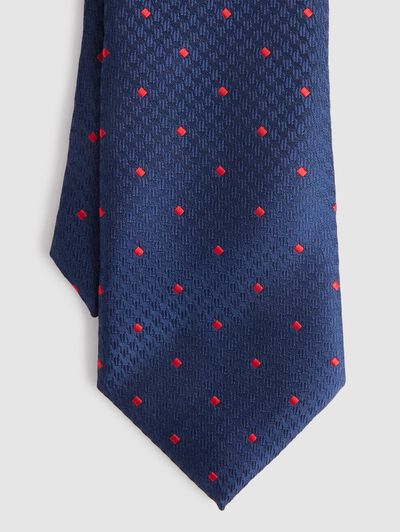 CORBATA JACQUARD MF AZUL MARINO