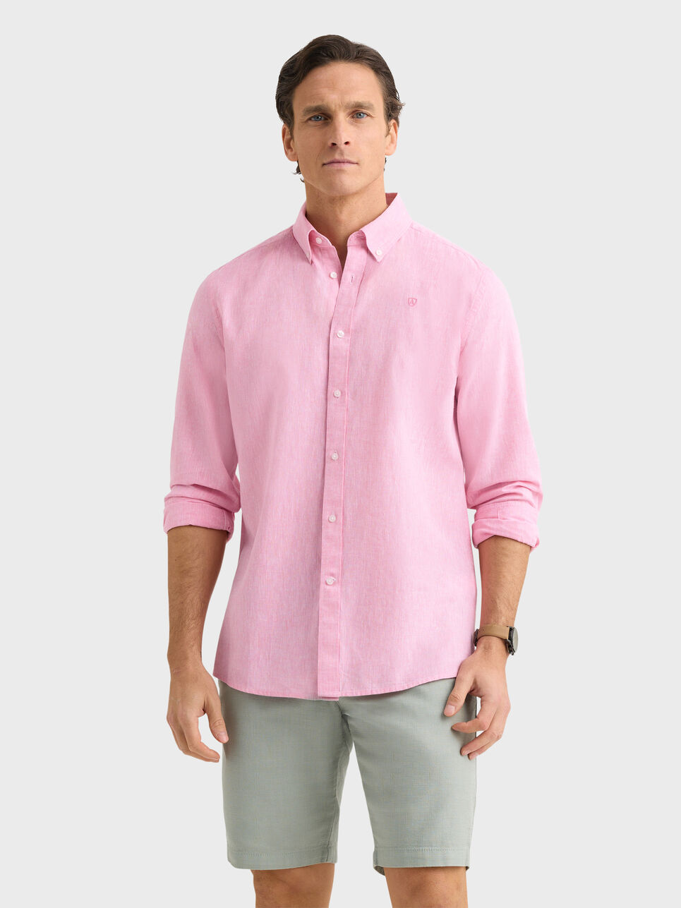 CAMISA LINO C.BOTON
