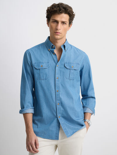 CAMISA DENIM BOLSILLOS