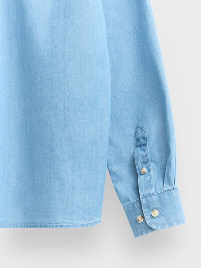 CAMISA DENIM BUTTON DOWN KIDS CELESTE