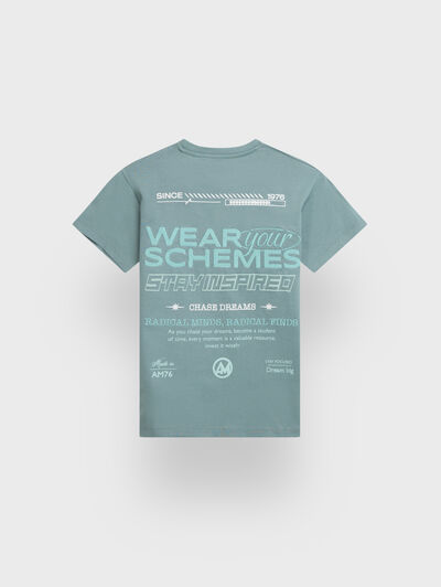 CAMISETA SCHEMES KIDS AZUL