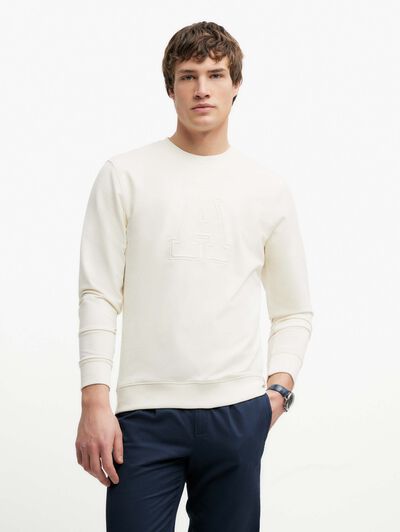 SUDADERA COLLEGE BLANCO