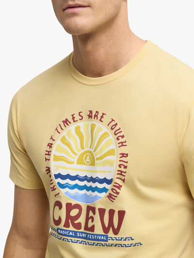 CAMISETA CREW AMARILLO