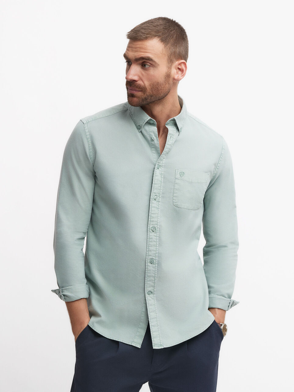 CAMISA OXFORD POCKET DYE
