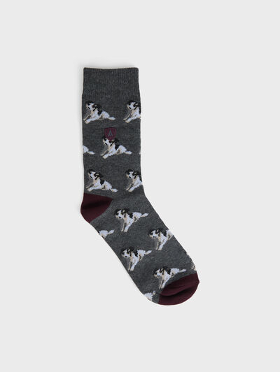 CALCETINES SET RAYAS KIDS GRIS