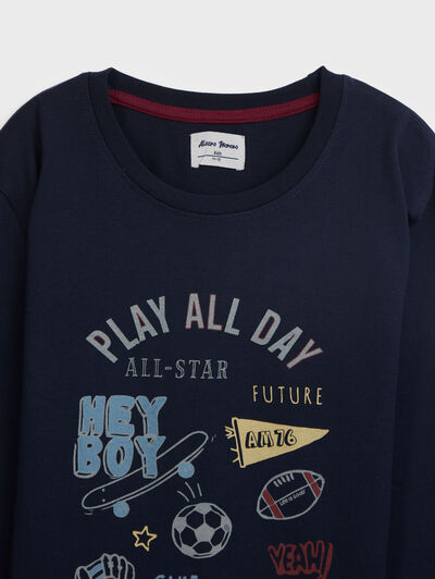 PIJAMA PLAY KIDS AZUL MARINO