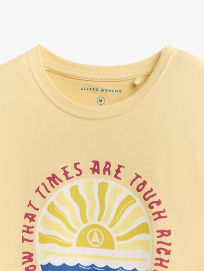 CAMISETA CREW AMARILLO