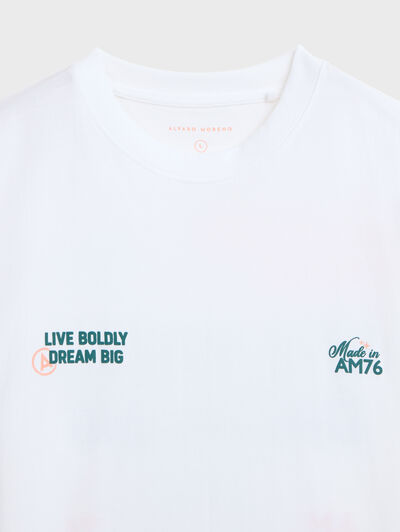 CAMISETA LIVE BLANCO