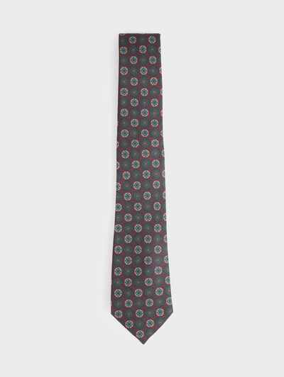 CORBATA PRINTED BURDEOS