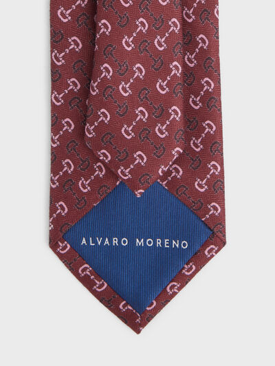 CORBATA PRINTED BURDEOS