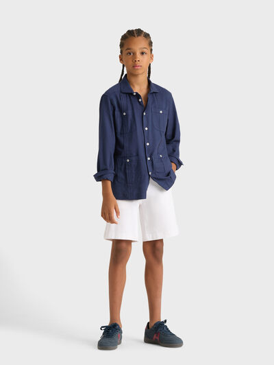 CUBANA OXFORD KIDS AZUL MARINO