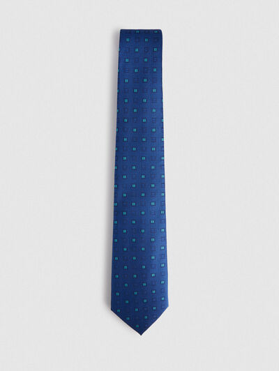 CORBATA JACQUARD MF AZUL MARINO