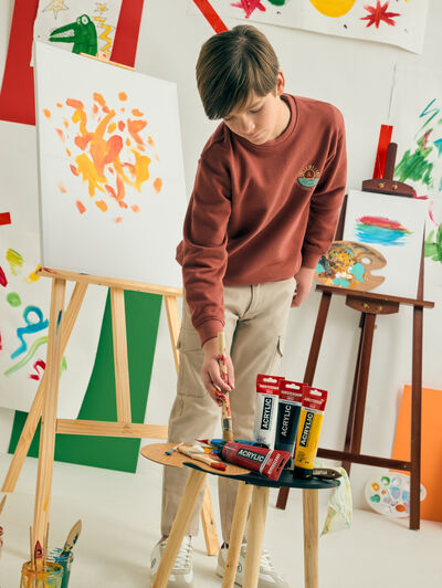 SUDADERA SURF KIDS ROJO