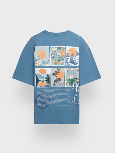 CAMISETA SAKURA AZUL