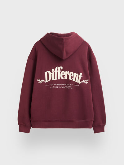 SUDADERA UNIQUE BURDEOS