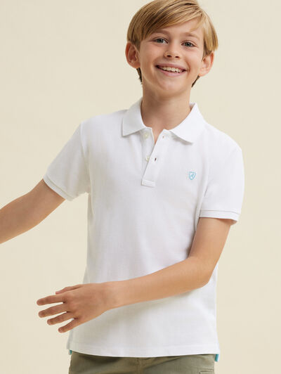 POLO TRENDY KIDS BLANCO