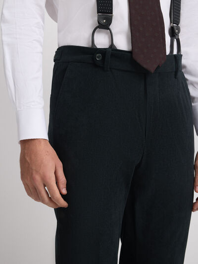 PANTALONES MICROPANA CRUZADA NEGRO