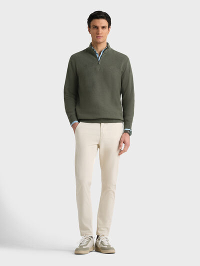 JERSEY CREMALLERA VERDE