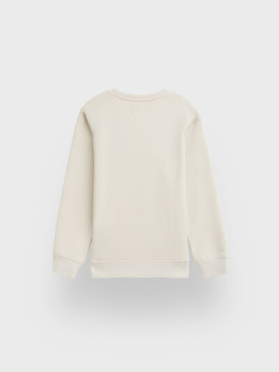SUDADERA BASICA KIDS BEIGE