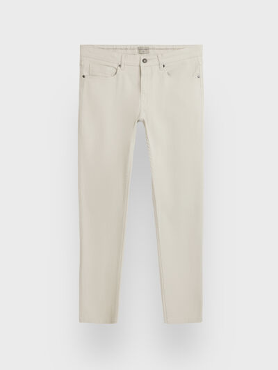PANTALON MICRO 5PKT CRUDO