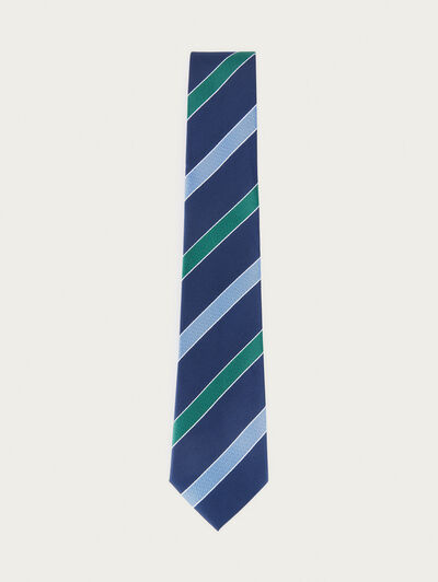 CORBATA JACQUARD MF AZUL MARINO