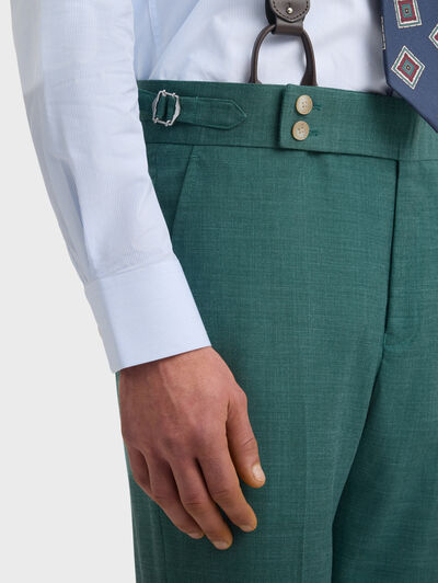 PANTALON MONACO FIL A FIL VERDE
