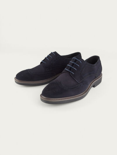 BLUCHER PICADO AZUL MARINO