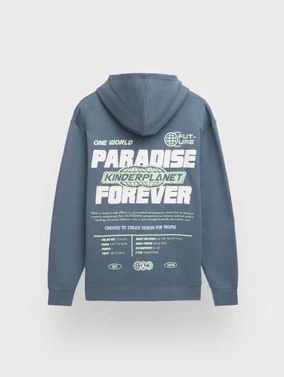 SUDADERA PARADISE AZUL MARINO