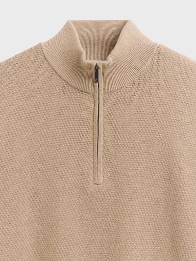 JERSEY CREMALLERA BEIGE