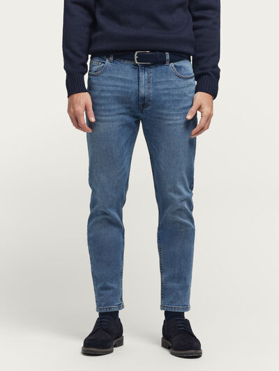PANTALON DENIM COMFORT AZUL MARINO